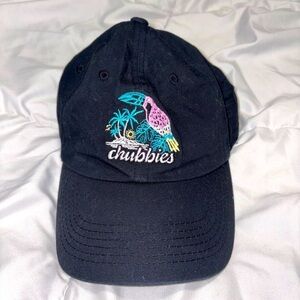 Chubbies Toucan Dad Hat Black Neon Embroidered